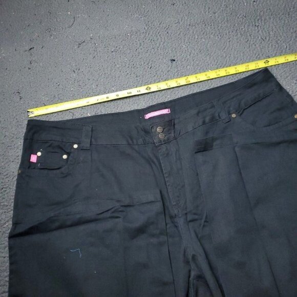 Woman Within Denim Jeans Womens Plus Size 28W 48x31 Natural Fit Black Cotton - Picture 6 of 8